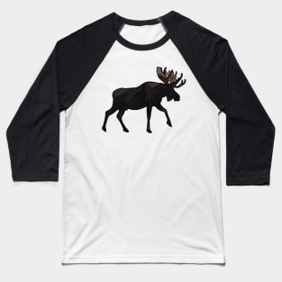 Moose cartoon illustration Baseball T-Shirt